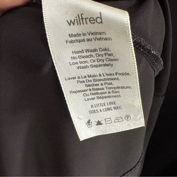 Wilfred Long Sleeve Black Dress Size M Daydress - Picture 5 of 5